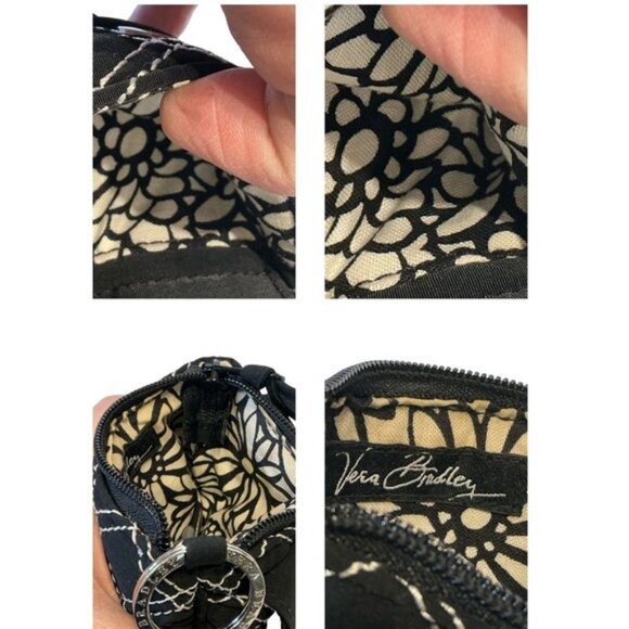 Vera Bradley Black Quilted Wallet - Picture 7 of 11